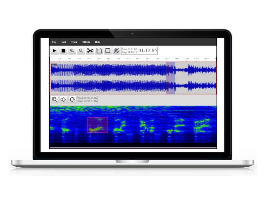 Online Audio Editor - Main Screen